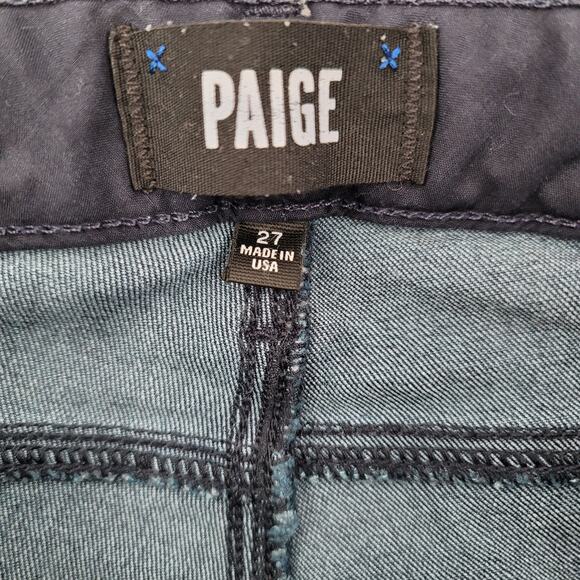 PAIGE "Skyline Ankle Peg" Jeans Size 27 Stretch - Picture 4 of 5